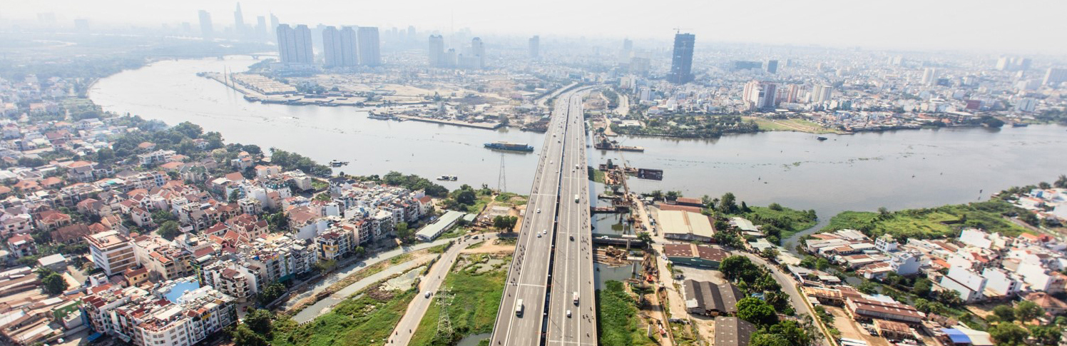 Cầu Sài Gòn 2 nhìn từ trên cao